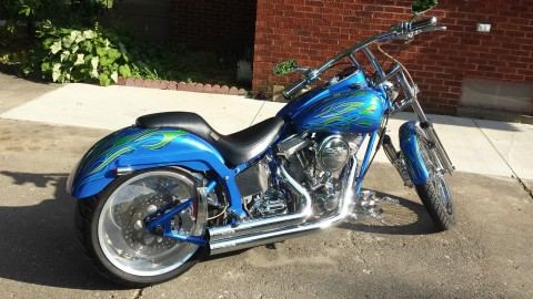 2009 Custom Built 100&#8243; Motorcycle Softail Harley Bobber for sale