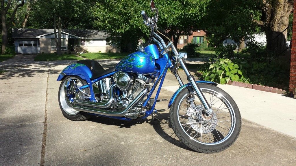 2009 Custom Built 100″ Motorcycle Softail Harley Bobber