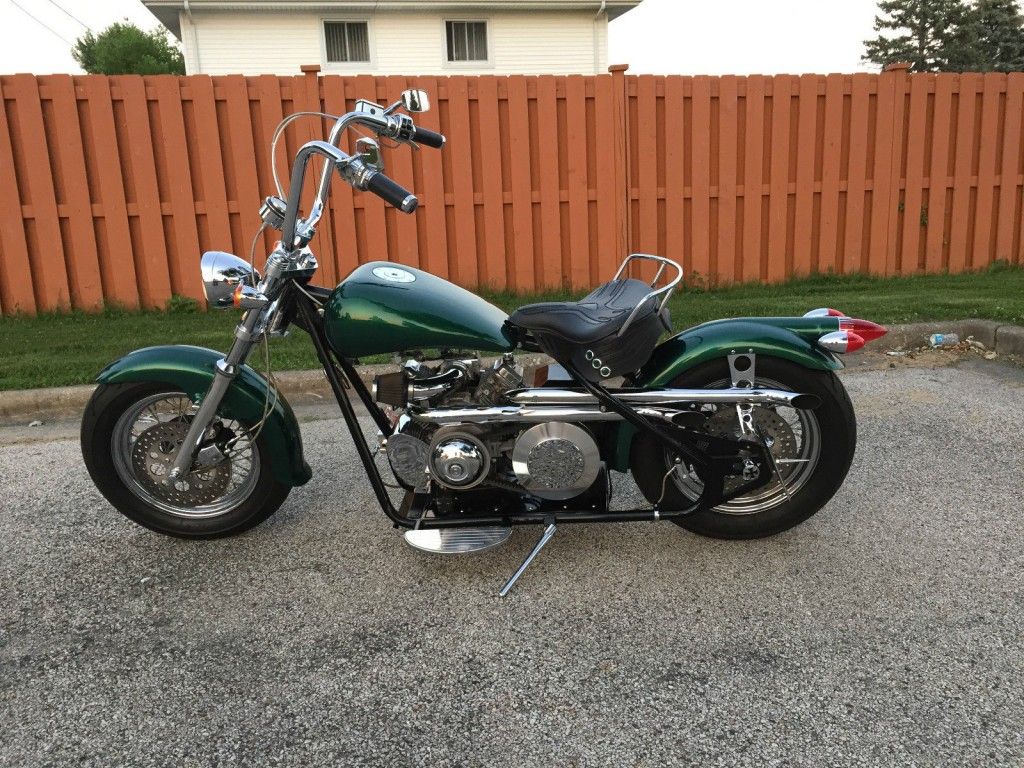 Custom Built Motorcycle – Harley,, Custom Bobber – Cushman- Ridley
