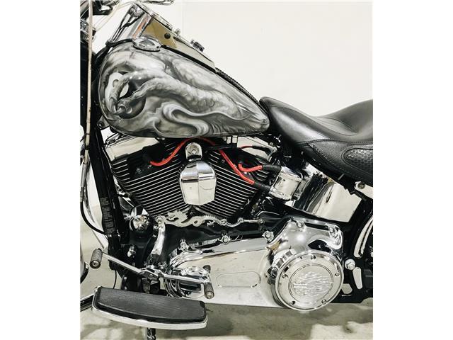 2009 Harley-Davidson Softail Deluxe Custom Python Pipes LED Lighting Wide Whites