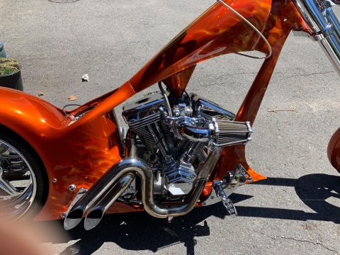 2006 Custom Chopper Motorcycle Made of Steel Revtech 115 Engine for sale