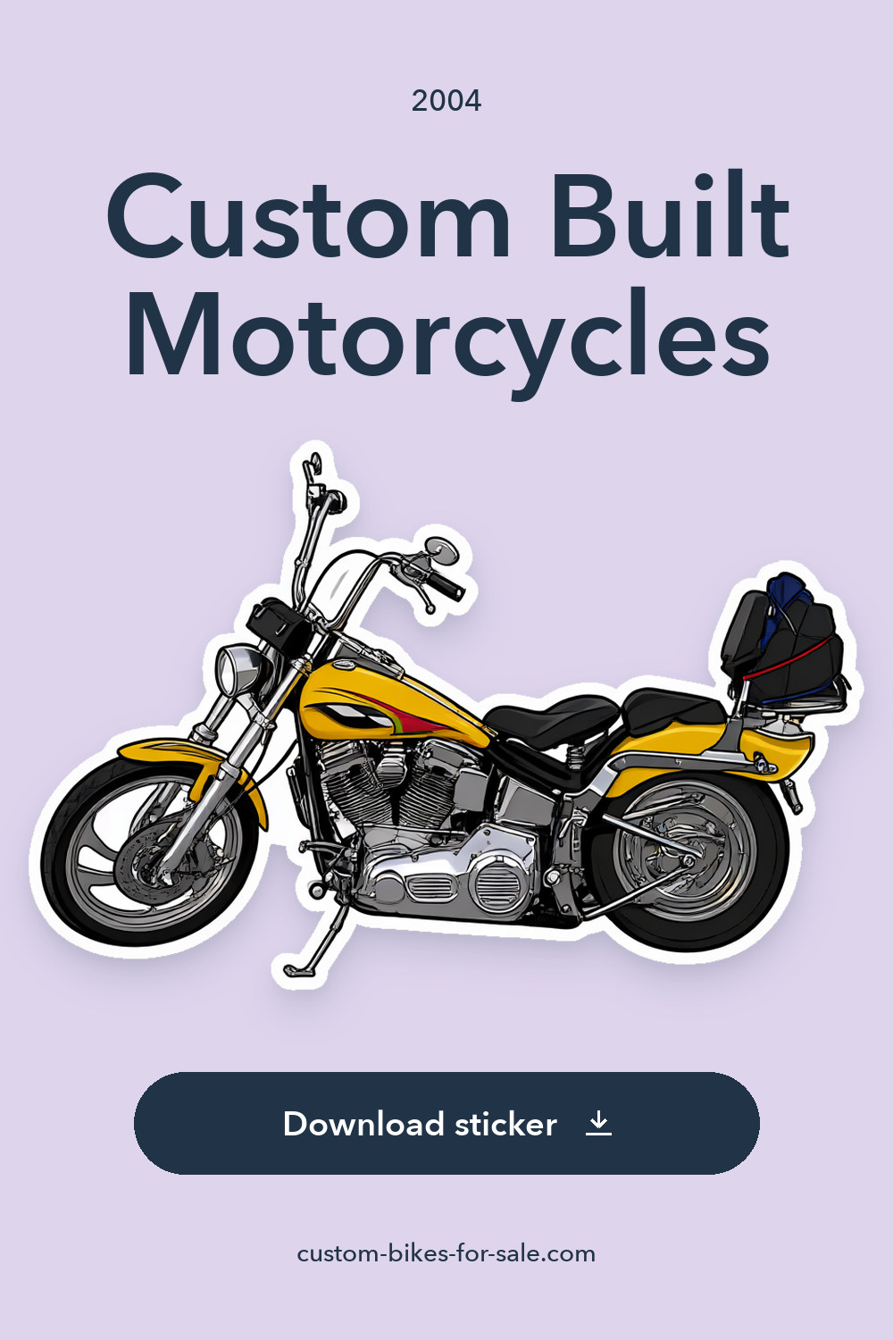 2004 Custom Built Motorcycles – Runs perfect! sticker preview