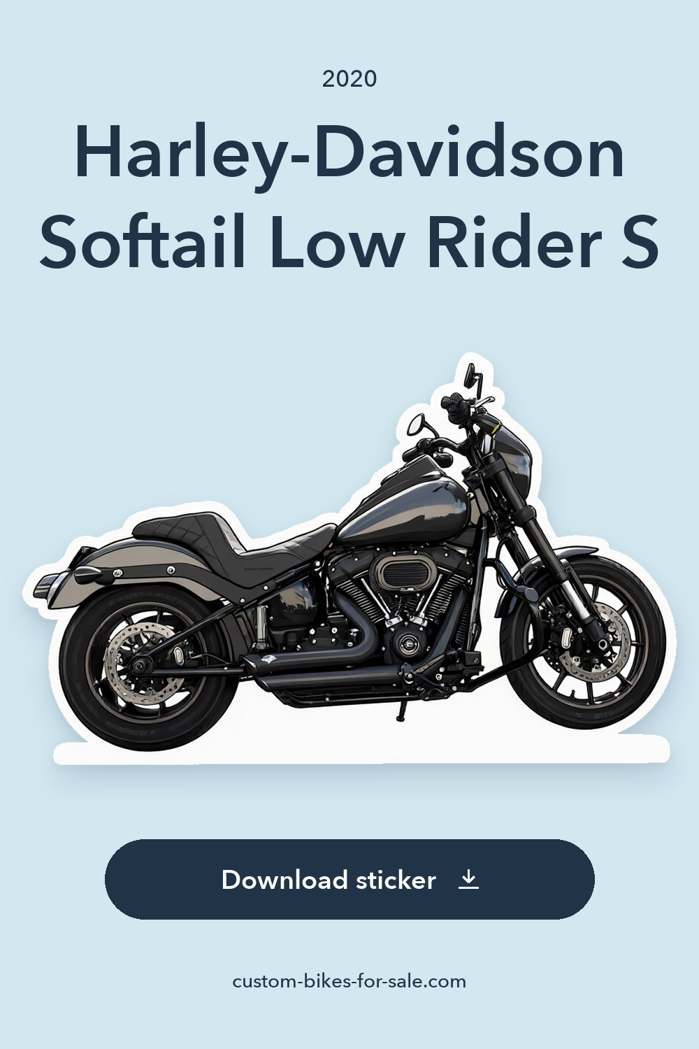 2020 Harley-Davidson Softail Low Rider S – Super Clean Paint Job- Custom Seat sticker preview