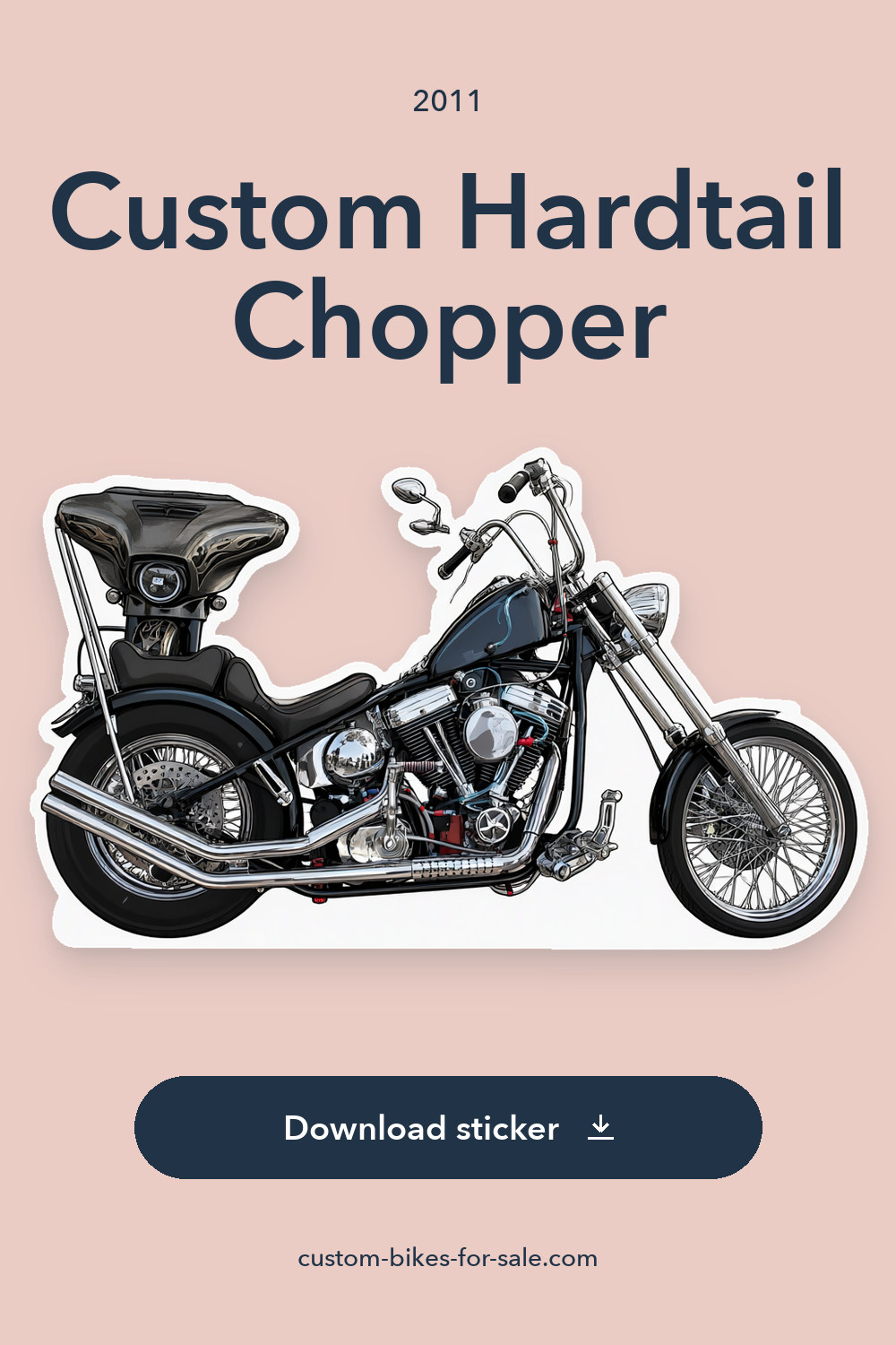 2011 Custom Hardtail Chopper sticker preview