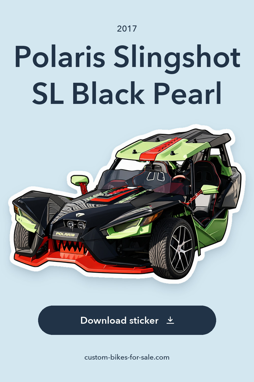 2017 Polaris Slingshot SL Black Pearl sticker preview