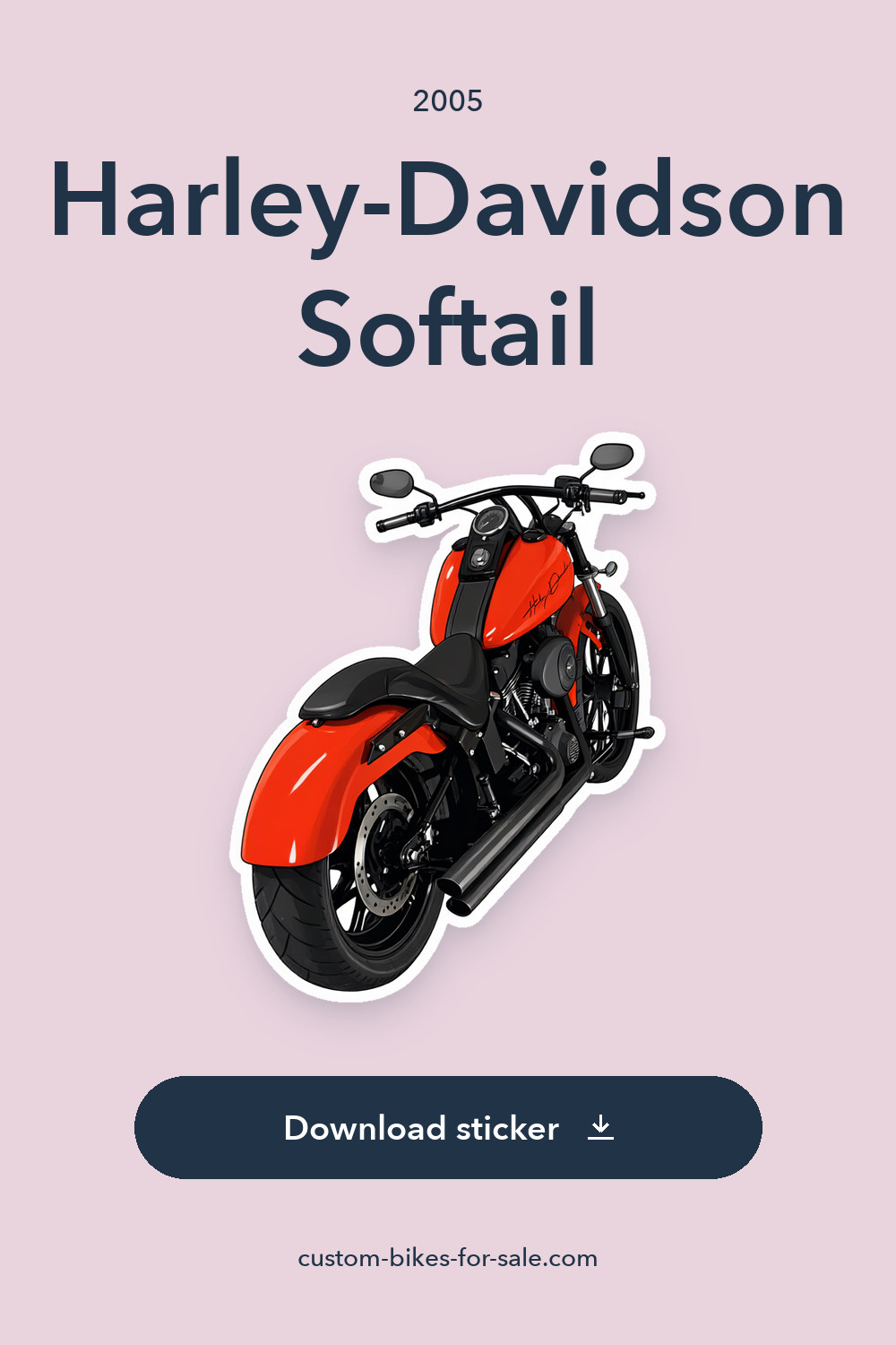 2005 Harley-Davidson Softail sticker preview