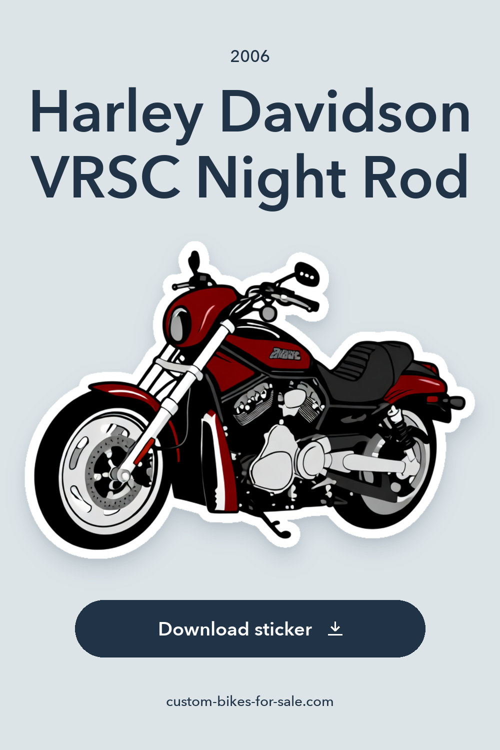 2006 Harley Davidson VRSC Night Rod sticker preview