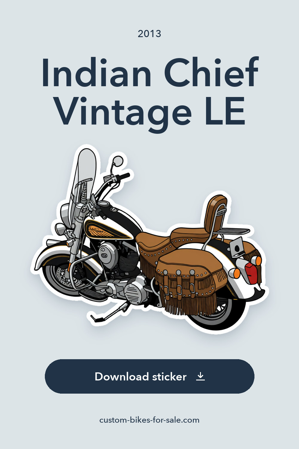 2013 Indian Chief Vintage LE sticker preview